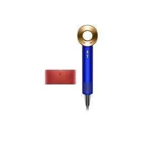 Dyson Supersonic hair dryer in Blue/Gold W/ case